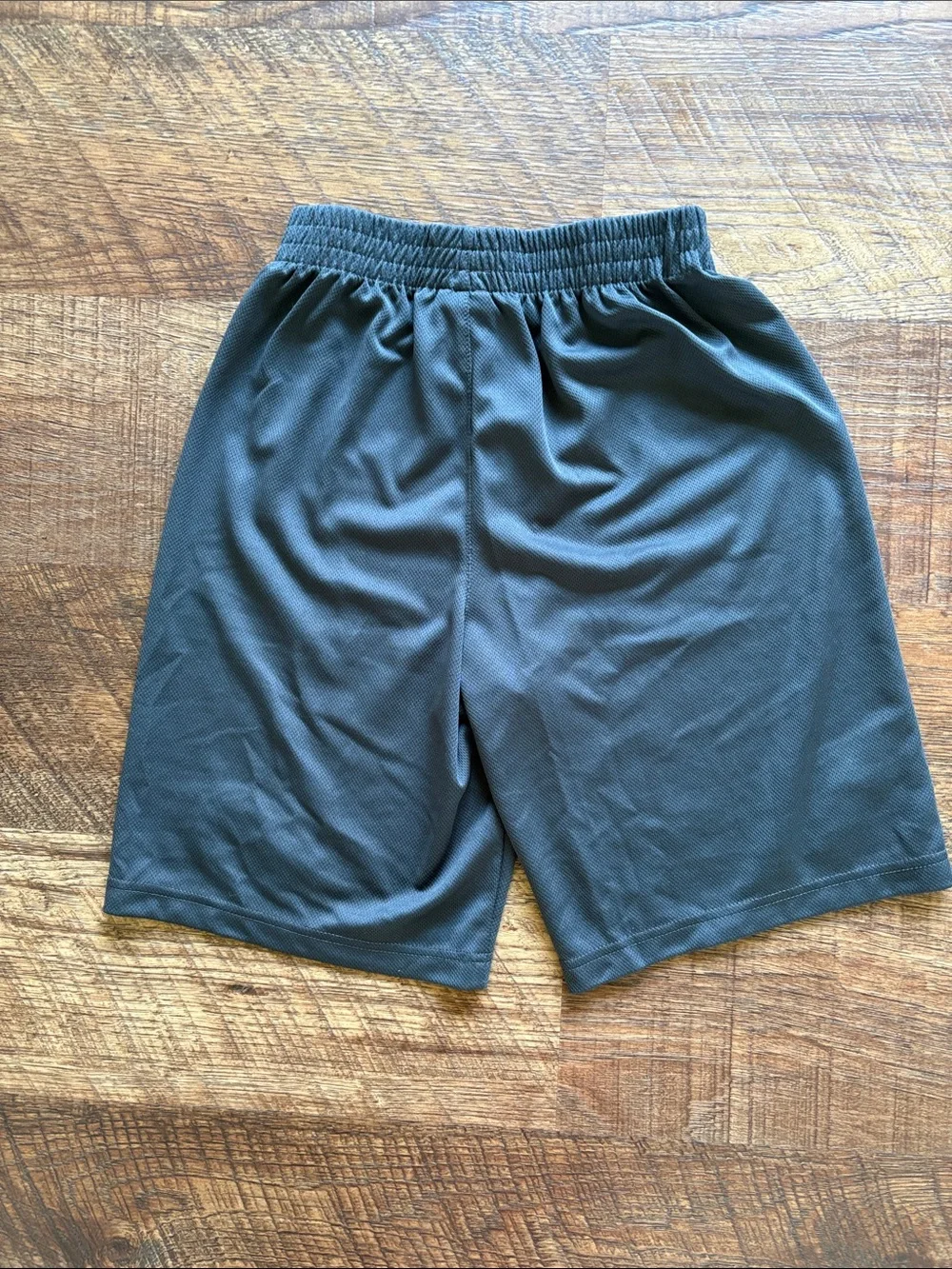 Nike Boys Gray Performance Shorts with White Swoosh